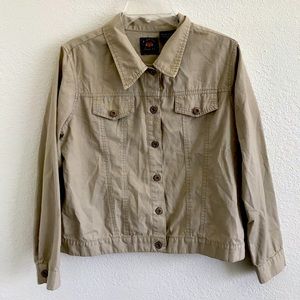 3/$30 Route 66 Tan Double Faux Pocket Jacket